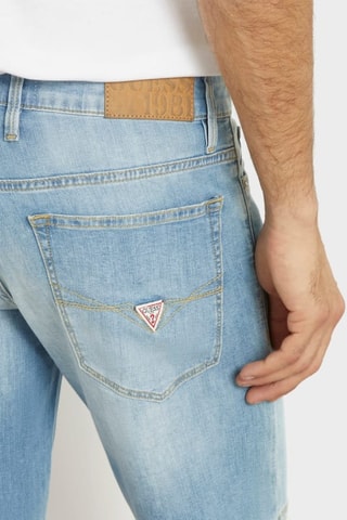 Short slim en jean - Ciel