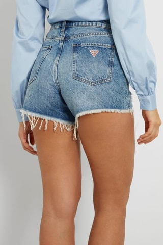 Short slim en jean - Bleu marine