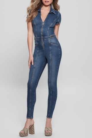 Combinaison en jean - Bleu