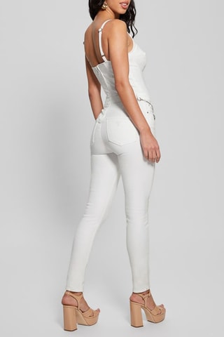 Combinaison en jean - Blanc