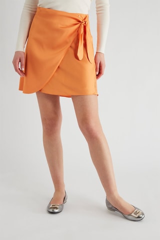 Jupe portefeuille - Orange