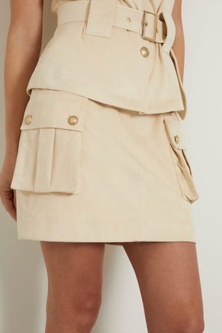 Jupe droite - Beige
