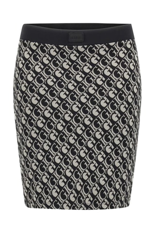 Jupe droite taille haute - Noir
