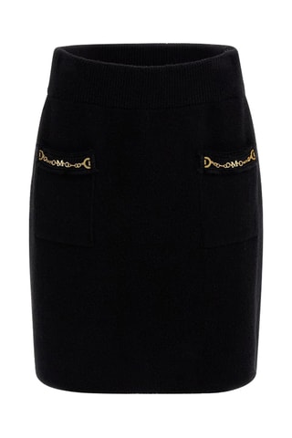 Jupe droite taille haute Martha - Noir