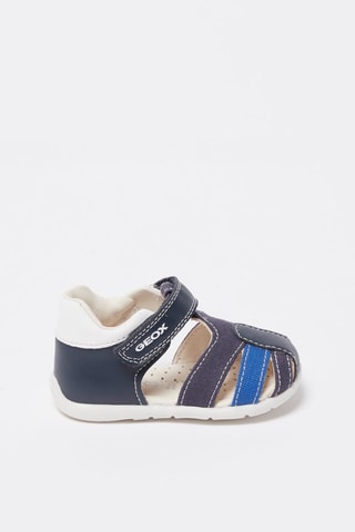Sandales Elthan Bleu marine et blanc