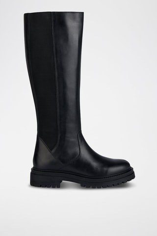 Bottes en cuir nappa Iridea - Noir