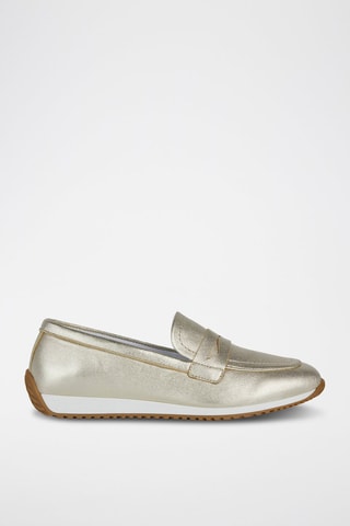 Mocassins en cuir Calithe - Argenté