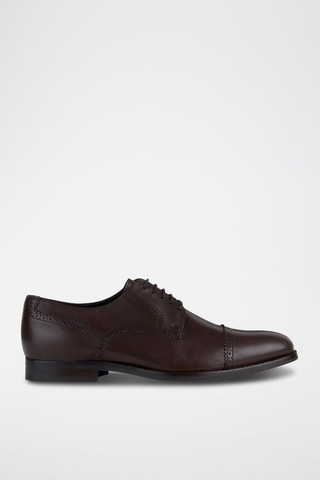 Richelieus en cuir Hampstea - Marron