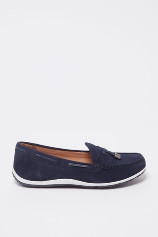 Mocassins en nubuck Vega Bleu marine