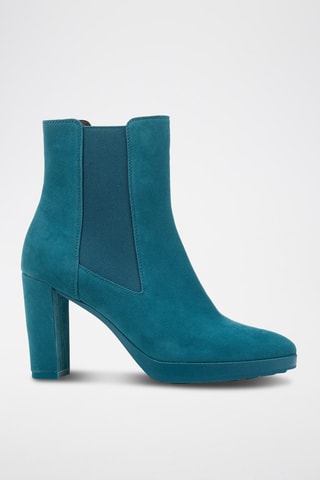 Bottines Chelsea en nubuck de chèvre Walk Pleasure 85 C  - Bleu