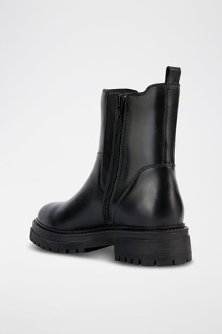 Bottines en cuir nappa Iridea - Noir