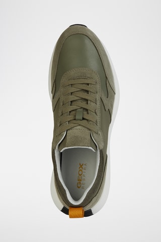 Baskets en nubuck et cuir - Vert