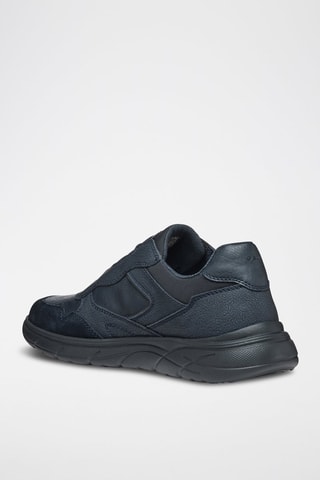 Baskets en nubuck Portello - Bleu marine