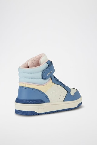 Baskets montantes Washiba - Blanc et bleu clair