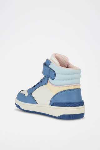 Baskets montantes Washiba - Blanc et bleu clair