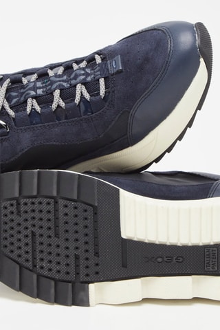 Baskets en cuir Falena Bleu marine