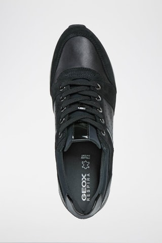 Baskets compensées en cuir Zosma C  - Noir