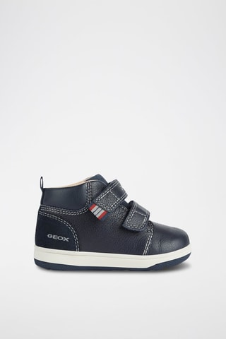 Baskets montantes en cuir New Flick - Bleu marine