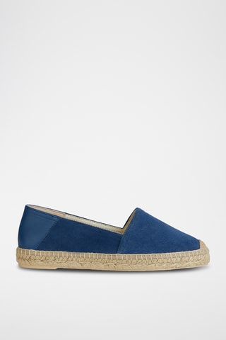 Espadrilles en cuir Lampedusa - Bleu cobalt