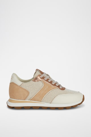 Baskets en cuir - Blanc et marron
