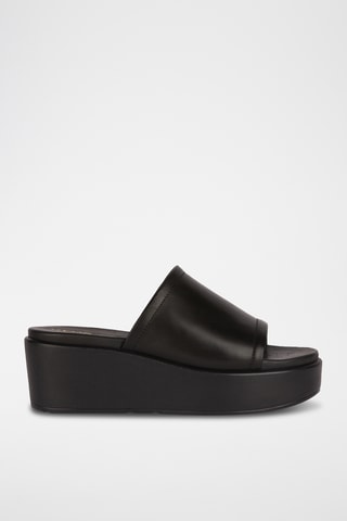 Mules plateformes en cuir de veau Xand 2.2s - Noir