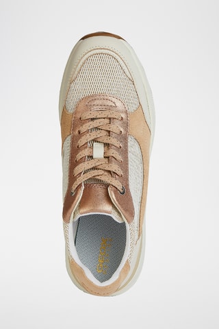 Baskets compensées en cuir Spherica EC13 - Ecru
