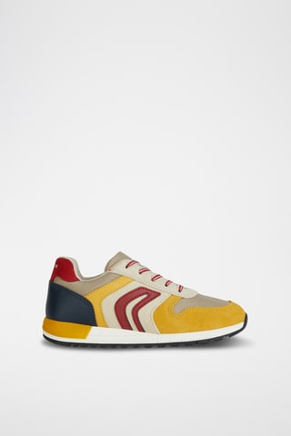 Baskets en nubuck Alben B.B - Beige et jaune
