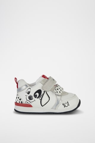 Baskets en cuir Rolly Les 101 Dalmatiens Disney - Blanc