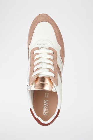 Baskets en cuir Tabelya - Saumon et blanc