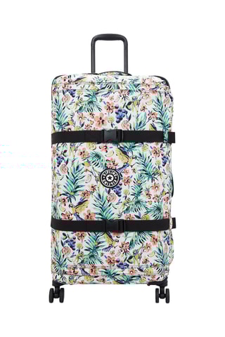 Mala de grande volume Spontaneous L - Branco e verde-claro - 78 cm