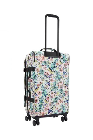 Mala média Spontaneous M - Branco e verde-claro - 68 cm