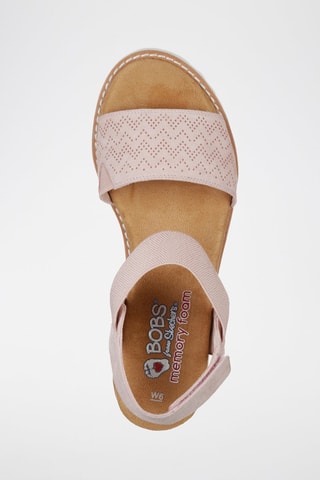 Sandales compensées Desert Kiss - Rose poudré
