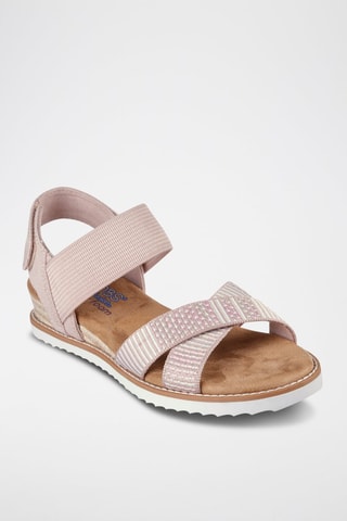 Sandales Bobs - Rose et beige