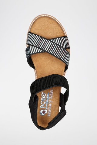 Sandales compensées Desert Kiss Island Strut - Noir