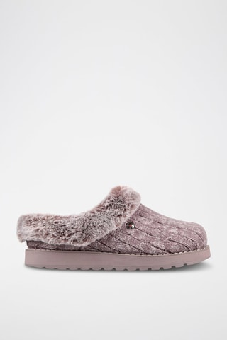 Pantoufles fourrées Keepsakes - Mauve