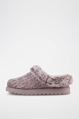 Pantoufles fourrées Keepsakes - Mauve