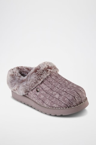 Pantoufles fourrées Keepsakes - Mauve