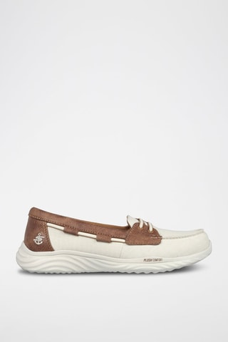 Chaussures bateau On The Go - Beige et marron