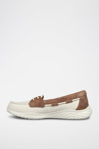 Chaussures bateau On The Go - Beige et marron