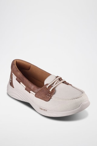 Chaussures bateau On The Go - Beige et marron