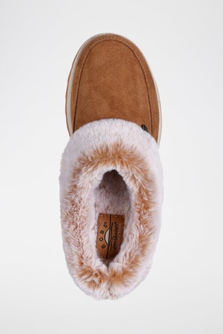 Sabots fourrées en nubuck Cozy Chill - Camel