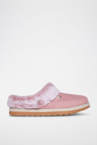 Mules fourrées - Rose