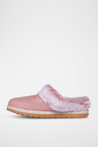 Mules fourrées - Rose