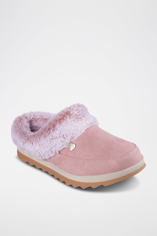 Mules fourrées - Rose