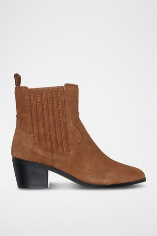 Bottines en cuir - Marron