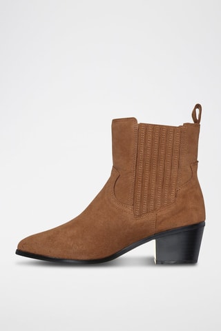 Bottines en cuir - Marron