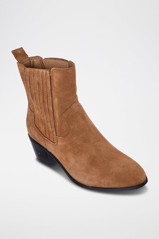 Bottines en cuir - Marron