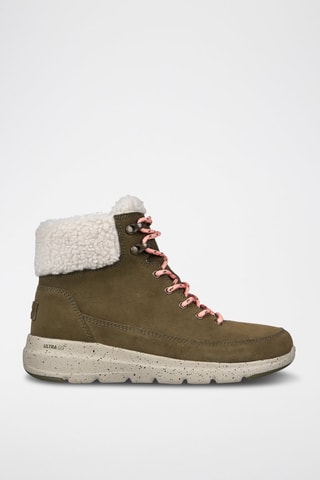 Bottines fourrées en nubuck Glacial Ultra - Woodsy - Kaki