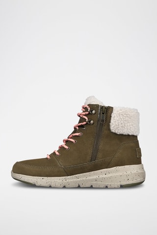 Bottines fourrées en nubuck Glacial Ultra - Woodsy - Kaki