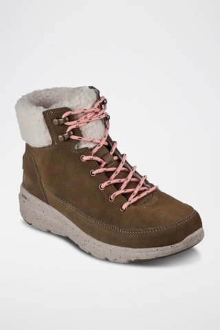 Bottines fourrées en nubuck Glacial Ultra - Woodsy - Kaki